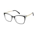 Ghent - Cat-eye Black-Transparent Glasses for Women