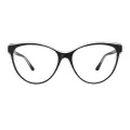 Character - Cat-eye Black Glasses for Women