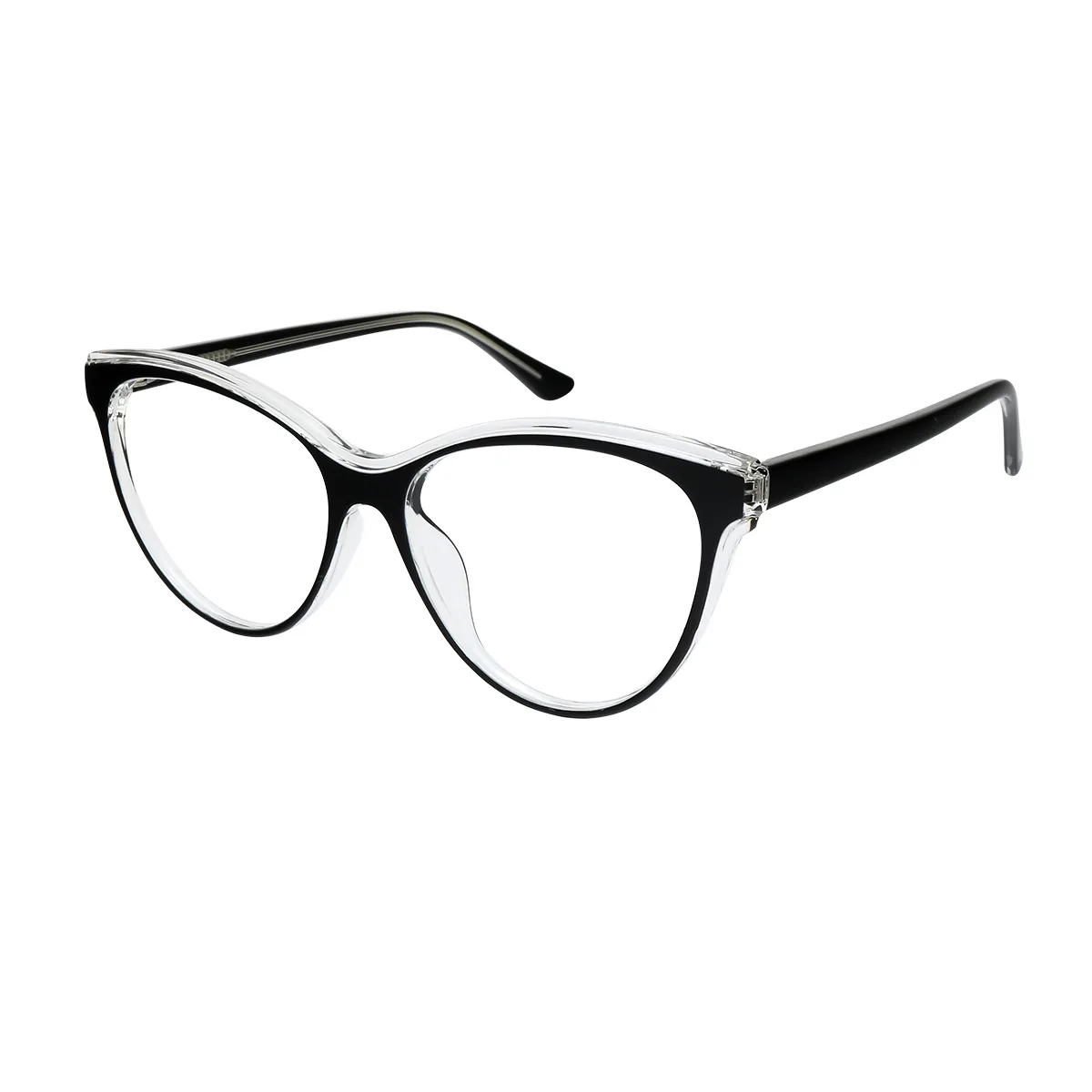 Character - Cat-eye Black Glasses for Women