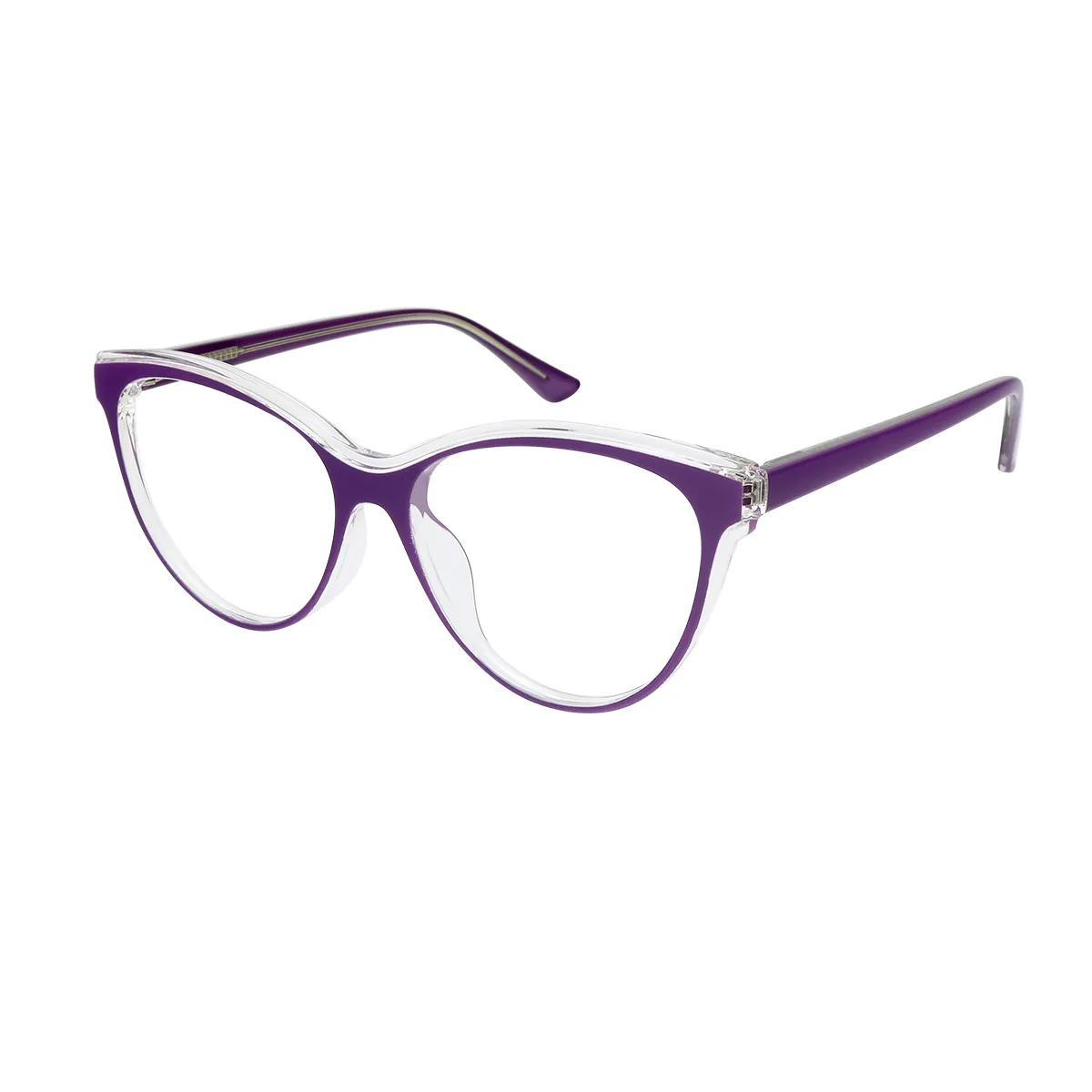 Character - Cat-eye Purple Glasses for Women - EFE