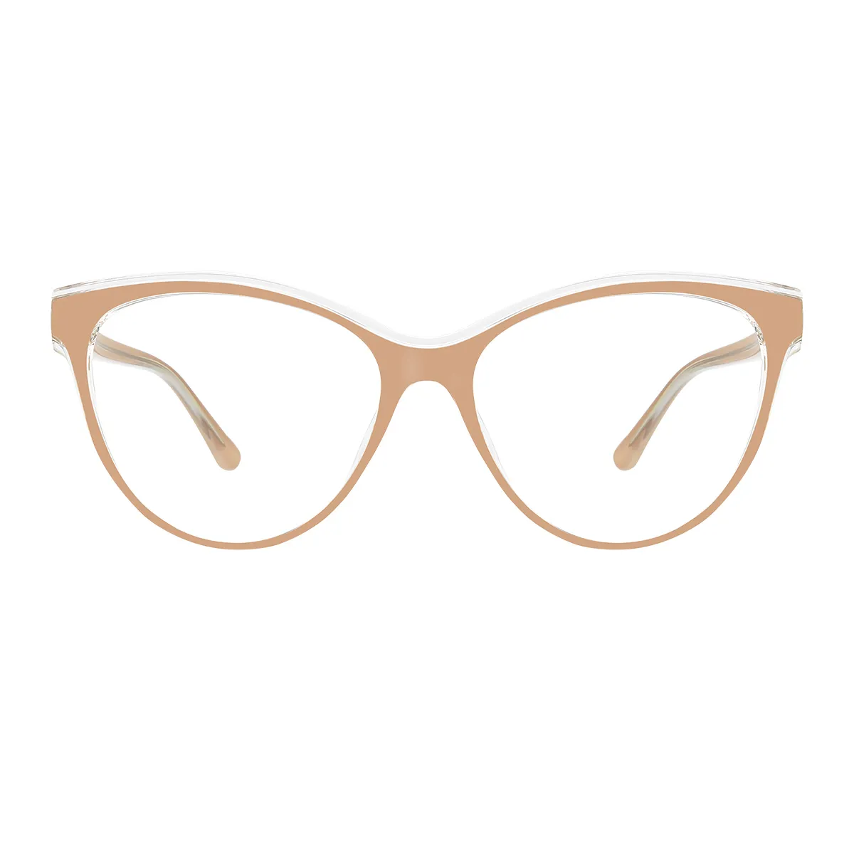 Fashion Cat-eye Black-Transparent  Eyeglasses for Women