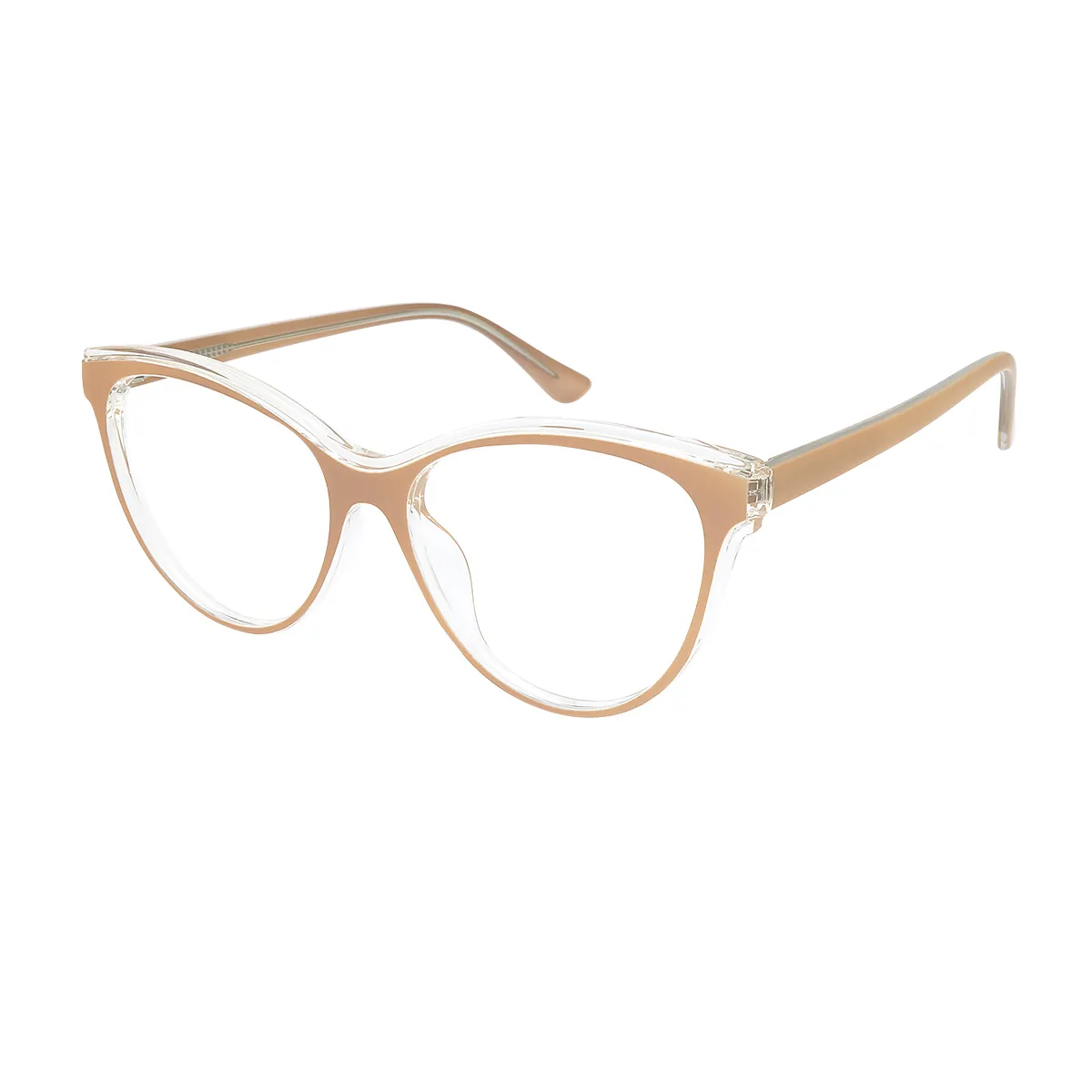 Fashion Cat-eye Wood Texture Glasses for Women