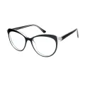 Strike - Cat-eye Black/Transparent Glasses for Women