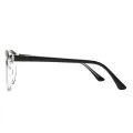 Strike - Cat-eye Black/Transparent Glasses for Women