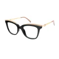 Savvy - Cat-eye Black-Khaki Glasses for Women