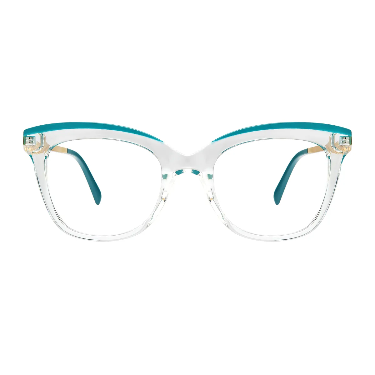 Fashion Cat-eye Black-Khaki  Eyeglasses for Women