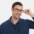 Finn - Geometric Tortoiseshell Glasses for Men & Women