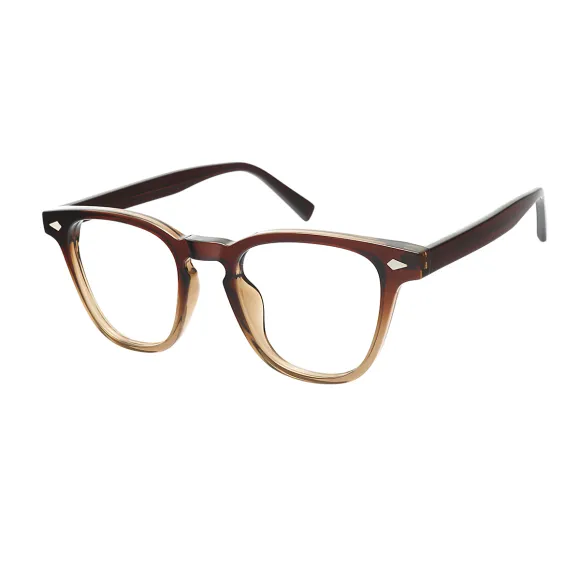 square gradient-brown eyeglasses
