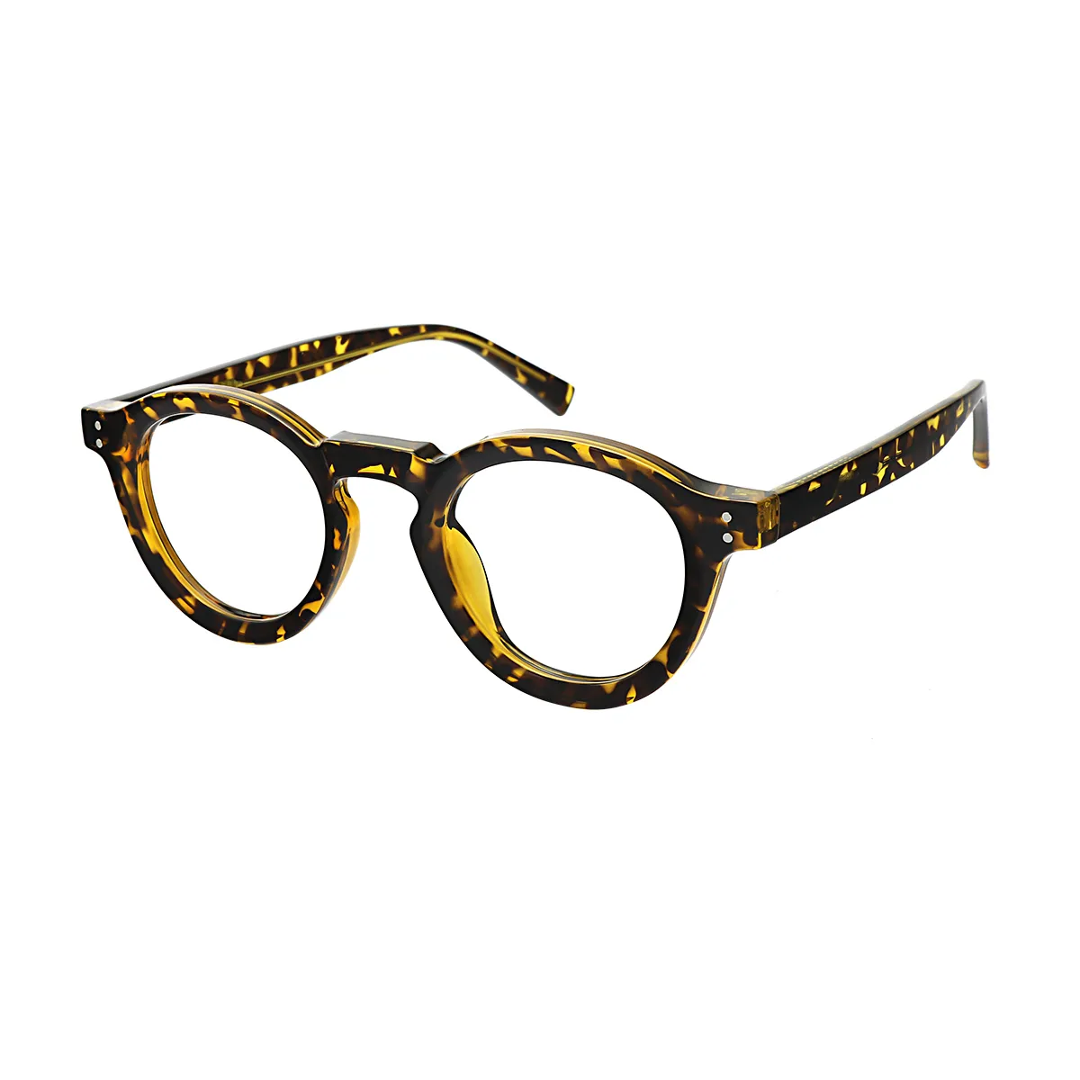 Groove - Round Tortoiseshell Glasses for Women - EFE