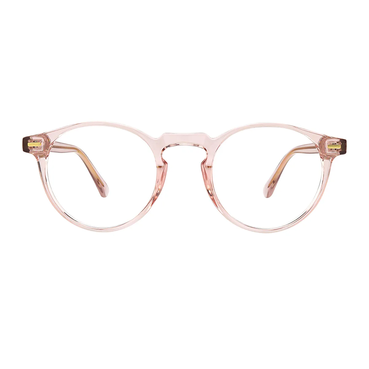 Fashion Round Pink-Transparent  Eyeglasses for Women