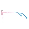 Phoebe - Square Blue/Pink Glasses for Women