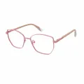 Anne - Geometric Pink/Brown Glasses for Women