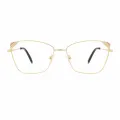 Debby - Square Gold Glasses for Women