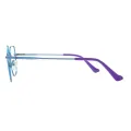 Chai - Geometric Blue/Purple Glasses for Women