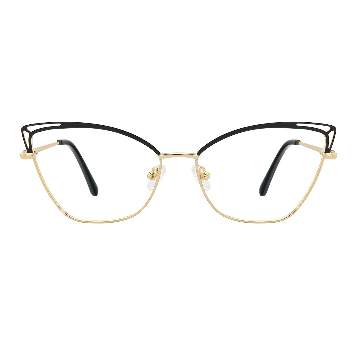 Fashion Cat-eye Black/Gold  Eyeglasses for Women