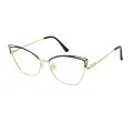 Oscillate - Cat-eye Black/Gold Glasses for Women