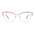 Oscillate - Cat-eye Rose Gold/Pink Glasses for Women