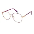 Mau - Round Purple/Gold Glasses for Women
