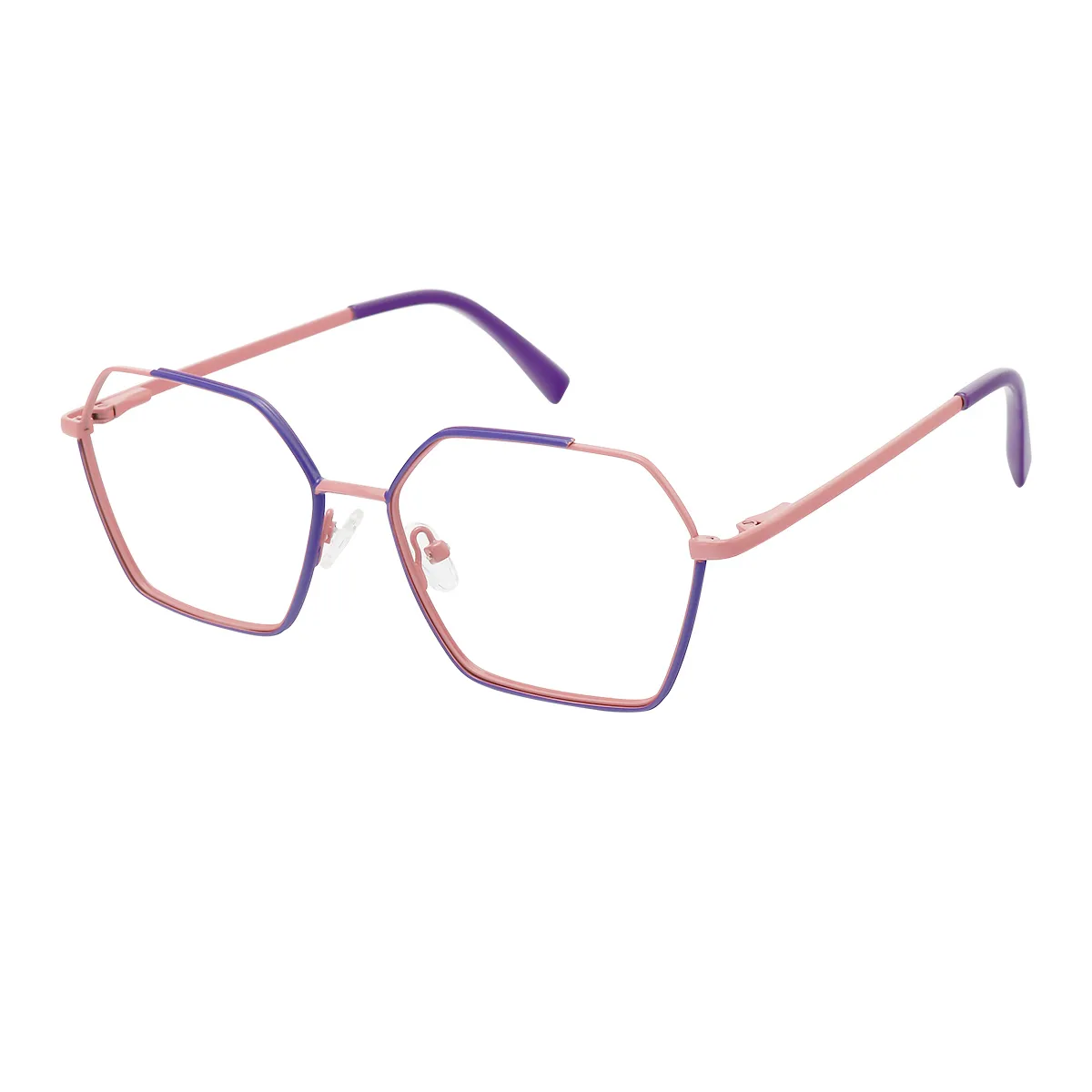 Spoke - Geometric Purple/Pink Glasses for Women