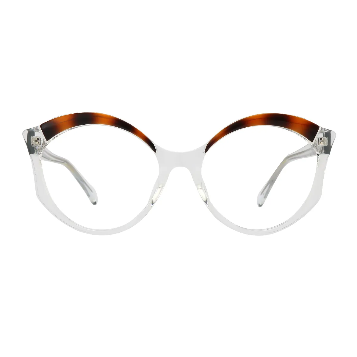 Fashion Round Transparent/demi  Eyeglasses for Women