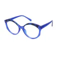 Milner - Round Blue Glasses for Women