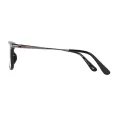 Patton - Rectangle Black Glasses for Men