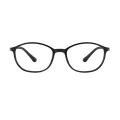 Miranda - Oval Black Glasses for Women