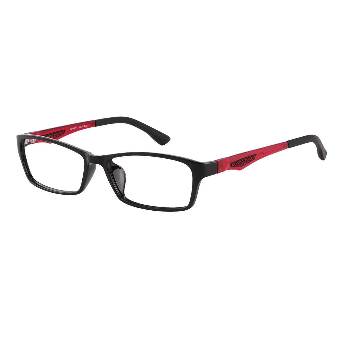 Jerry - Rectangle Black Glasses for Men - EFE