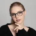 Wilbur - Rectangle Black Glasses for Men