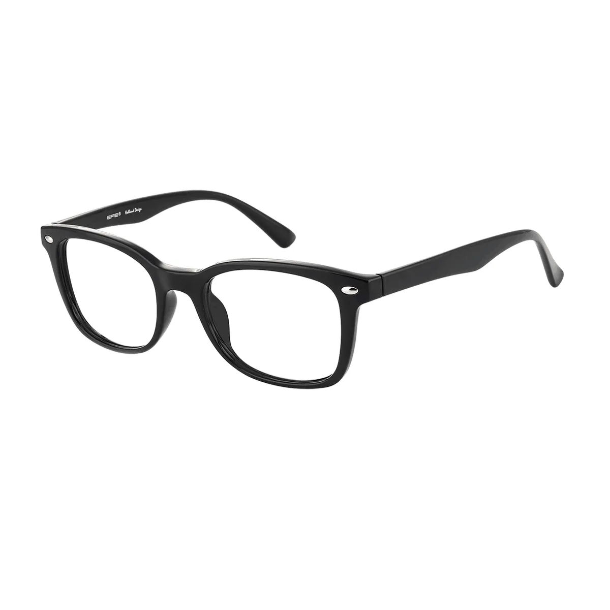 Wilbur - Rectangle Black Glasses for Men