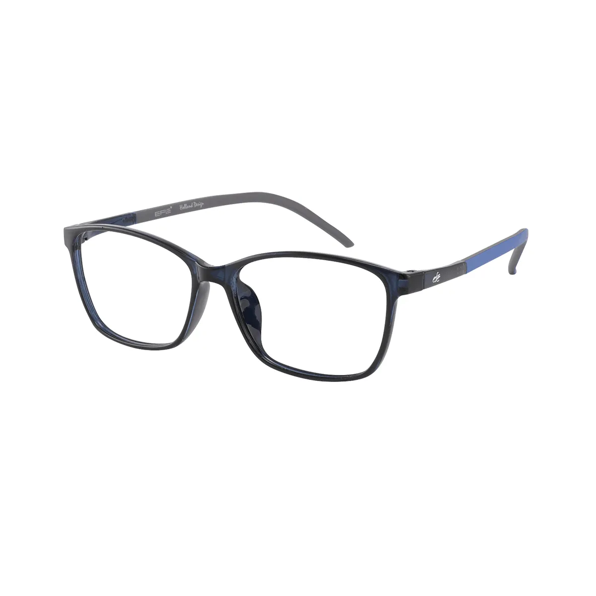Reynolds - Rectangle Blue Glasses for Men & Women