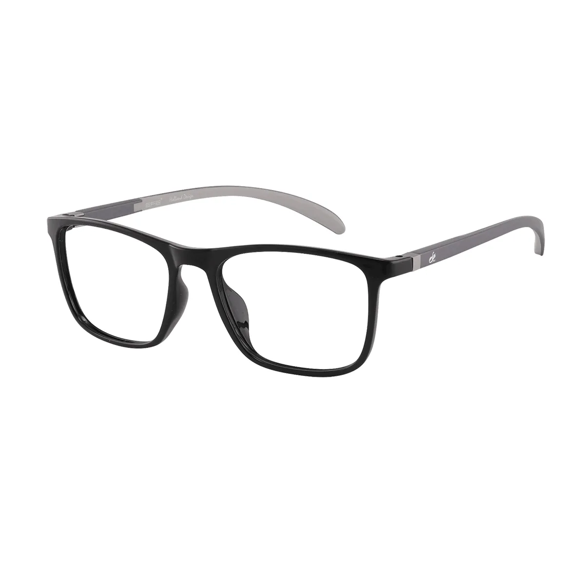 McClure - Rectangle Black Glasses for Men & Women