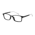 Parnell - Rectangle Black Glasses for Men & Women