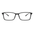Agiss - Rectangle Black Glasses for Men & Women