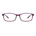 Adkin - Rectangle Purple Glasses for Women