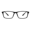 Steele - Rectangle Black Glasses for Men & Women