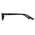 Corey - Rectangle Black Glasses for Men & Women