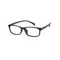 Tilley - Rectangle Black Glasses for Men & Women