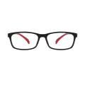Tilley - Rectangle Red Glasses for Men & Women