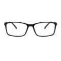 Lilian - Rectangle Black Glasses for Men & Women