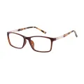 Lilian - Rectangle Brown Glasses for Men & Women