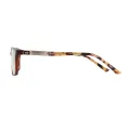 Lilian - Rectangle Brown Glasses for Men & Women