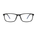 Melody - Rectangle Black Glasses for Men & Women
