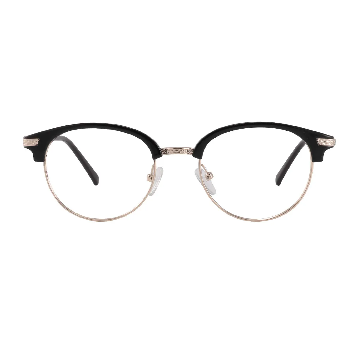 Fashion Browline Black  Eyeglasses for Women & Men