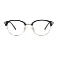Desmond - Browline Black Glasses for Men & Women