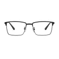 Edgar - Browline Black Glasses for Men