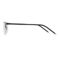 Neal - Browline Gunmetal Glasses for Men