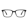 Esquivel - Rectangle Black Glasses for Men & Women
