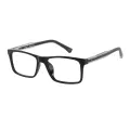 Kirk - Rectangle Black Glasses for Men & Women