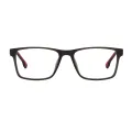 Melton - Rectangle Black Glasses for Men